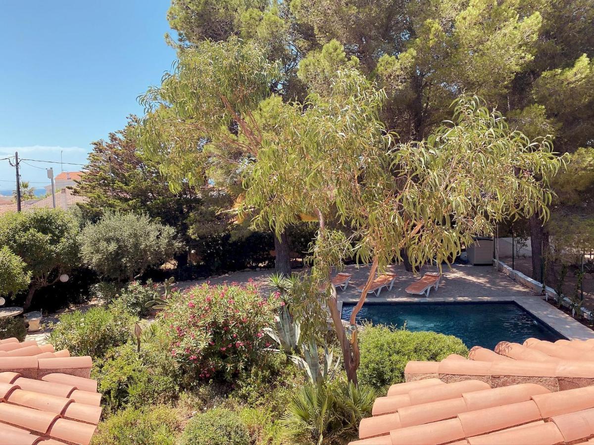 Villa Dos Calas - Bonita Villa De Estilo Rustico Y Piscina De Agua Salada L'Ametlla de Mar Esterno foto