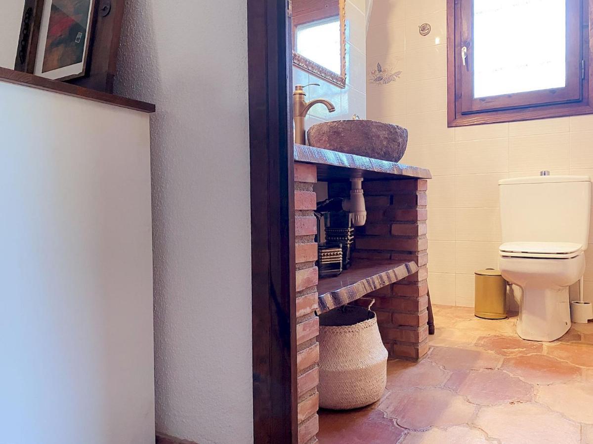 Villa Dos Calas - Bonita Villa De Estilo Rustico Y Piscina De Agua Salada L'Ametlla de Mar Esterno foto