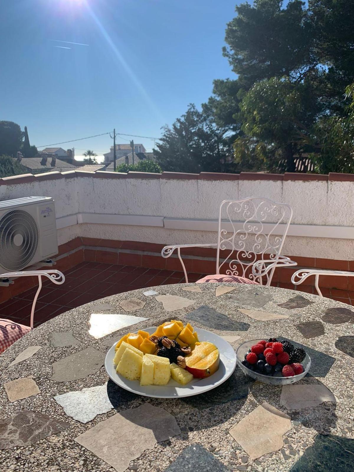 Villa Dos Calas - Bonita Villa De Estilo Rustico Y Piscina De Agua Salada L'Ametlla de Mar Esterno foto