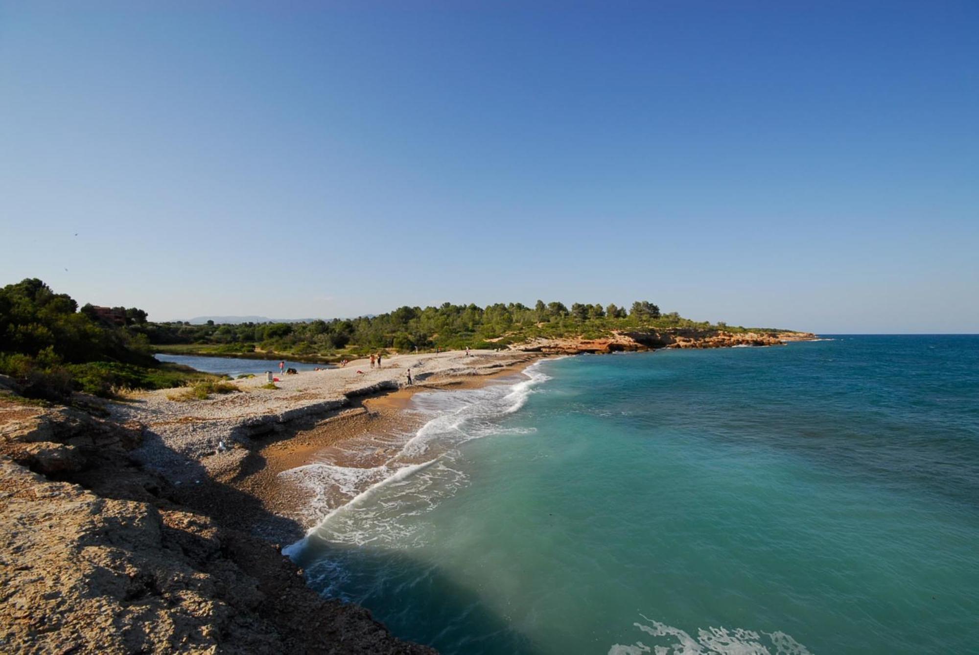 Villa Dos Calas - Bonita Villa De Estilo Rustico Y Piscina De Agua Salada L'Ametlla de Mar Esterno foto