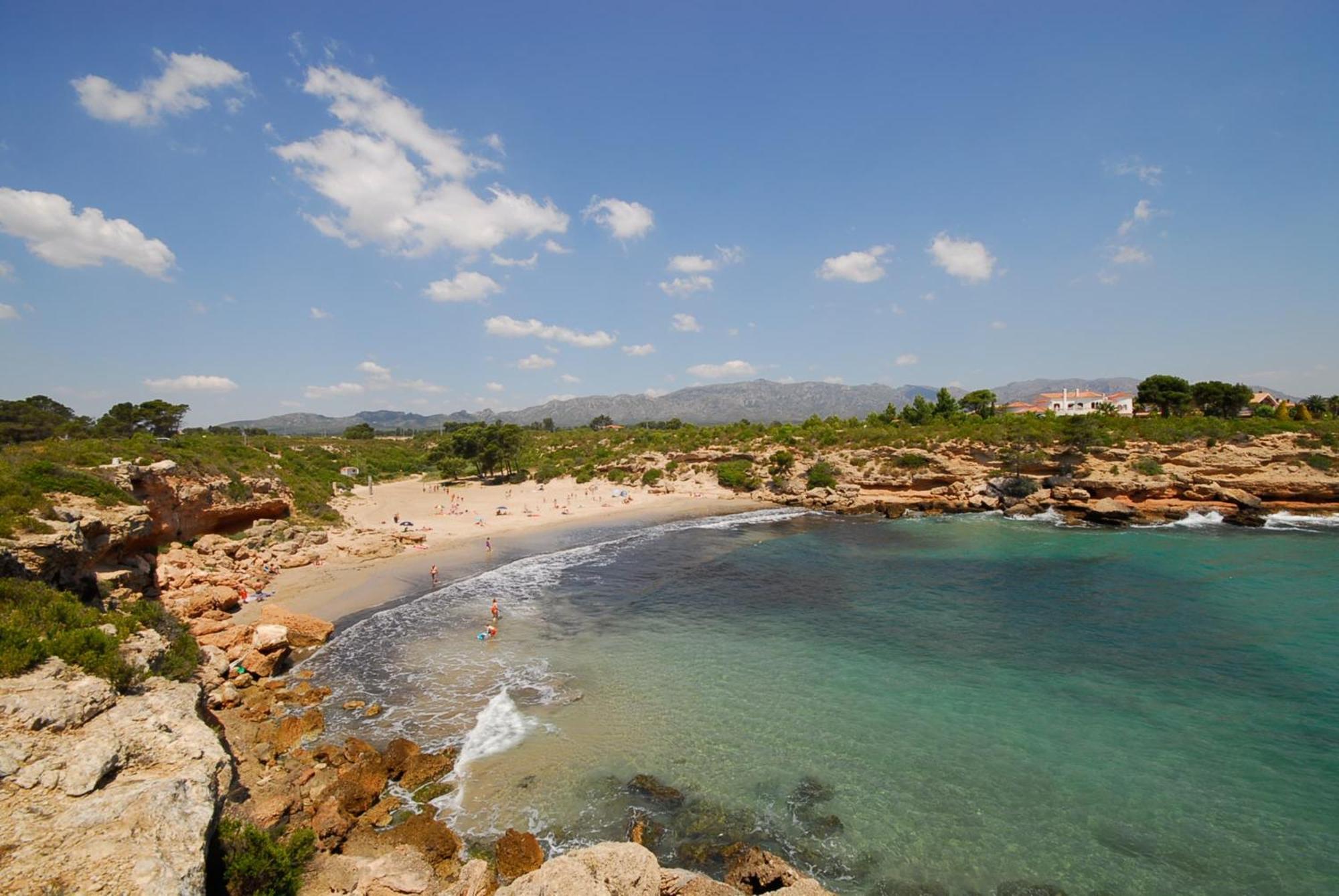 Villa Dos Calas - Bonita Villa De Estilo Rustico Y Piscina De Agua Salada L'Ametlla de Mar Esterno foto